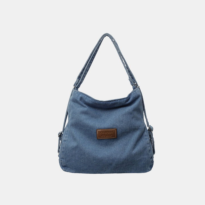 Strap Denim Shoulder Bag